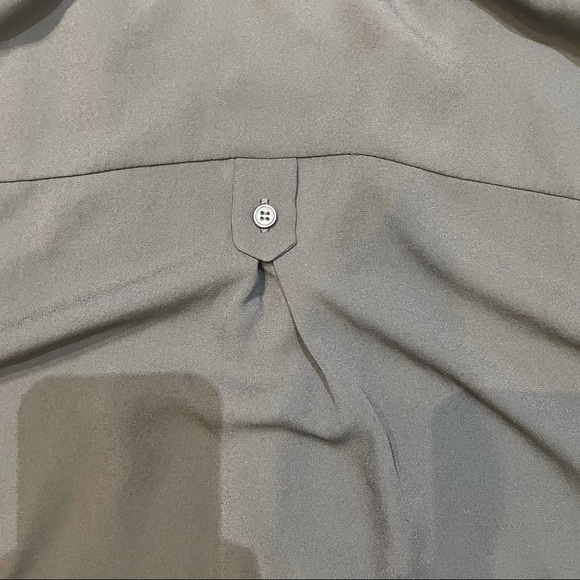 Small BLack Pleione Flowy Spread Collar Blouse Top - Picture 11 of 13